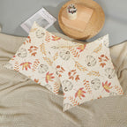 Fall Pillow Covers 24X24 Set Of 2 Pumpkin And Maple Leaf Fall Decor Pillowcase Linen Autumn Thanksgiving Decorative Outdoor Thro