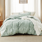 Bedsure California King Comforter Set - Sage Green Comforter, Cute Floral Cali King Bedding Set, Gifts For Woman, 3 Pieces, 1 So