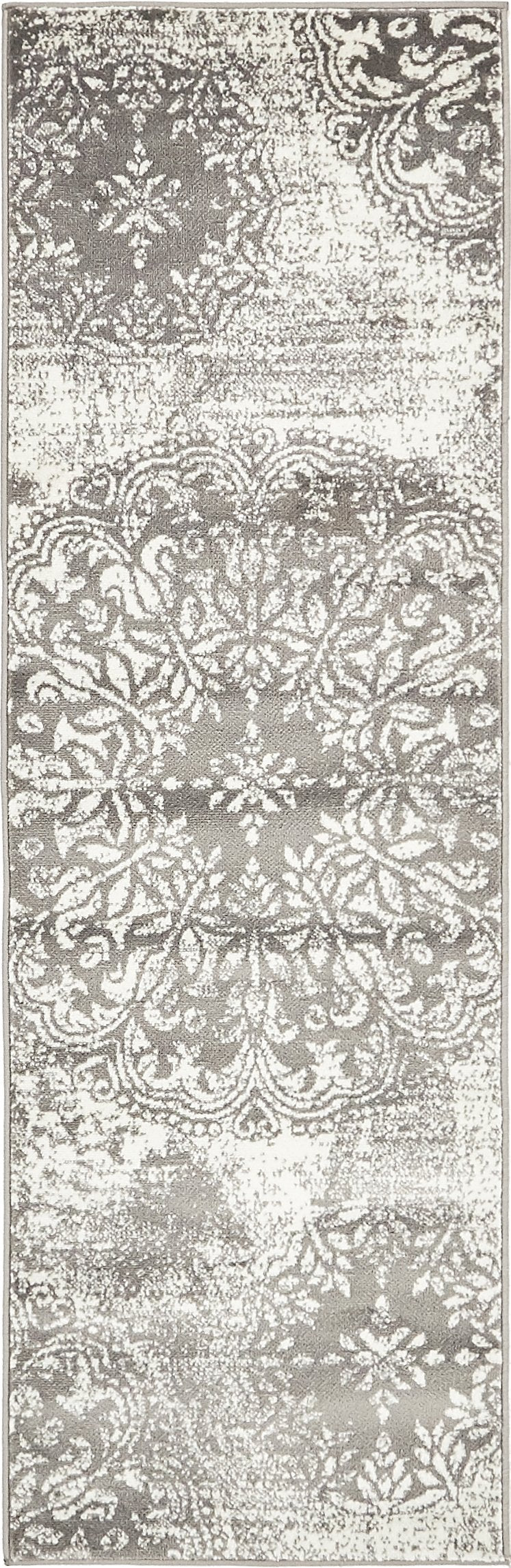 Unique Loom Sofia Collection Area Rug - Grand (2 x 6 7 Runner Gray/Ivory)