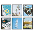 HAUS AND HUES Vintage Travel Posters Set - Beach Artwork For Walls, Seascape Posters, Vintage Tropical Posters and Prints, Wall 