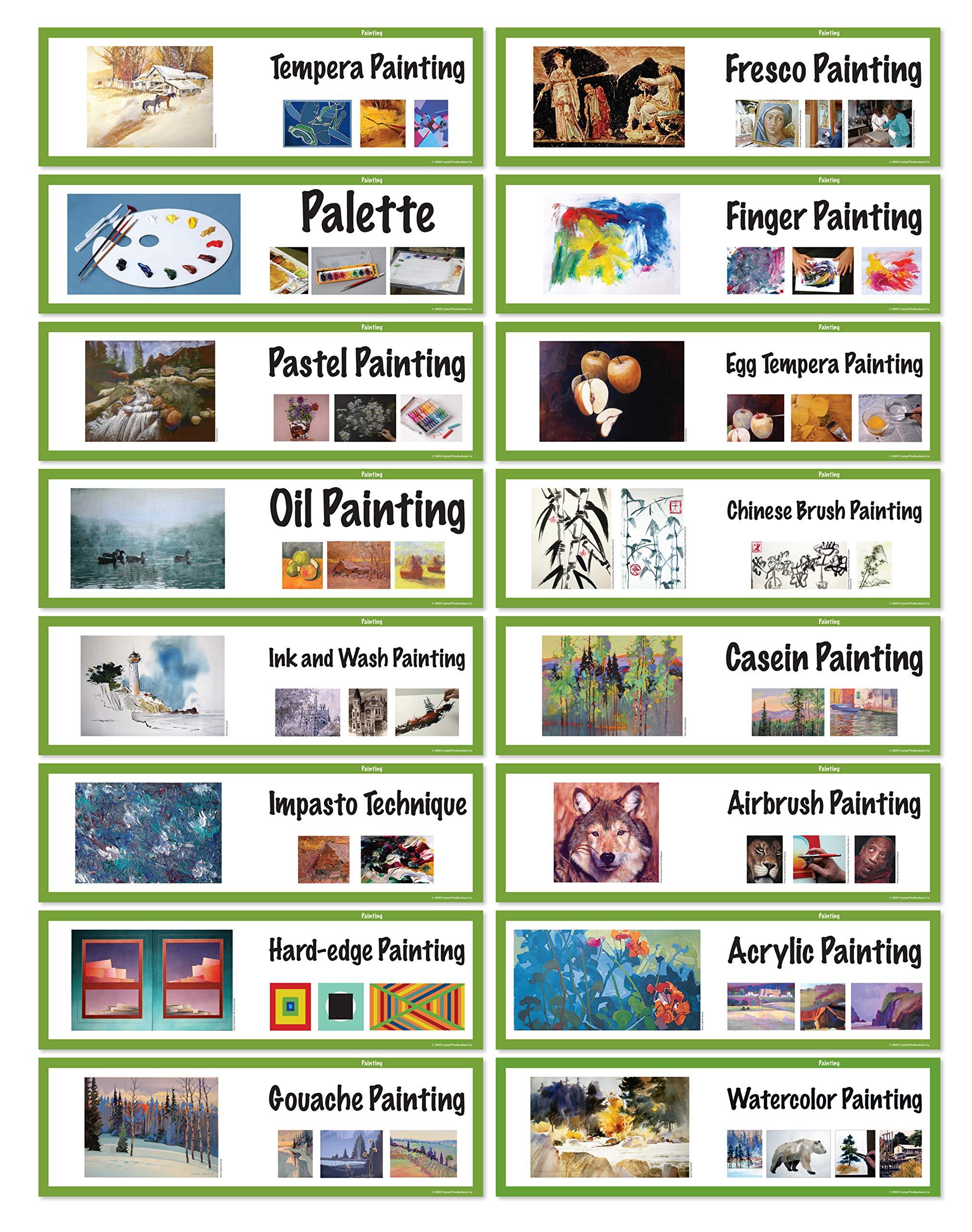 Crystal Productions Cp1810 Art Display Cards-Painting,Grade