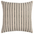 Rizzy Home | T11038 | Poly Fill Decorative Pillow | 20"X20" Gray/Neutral/Brown Ticking Stripe