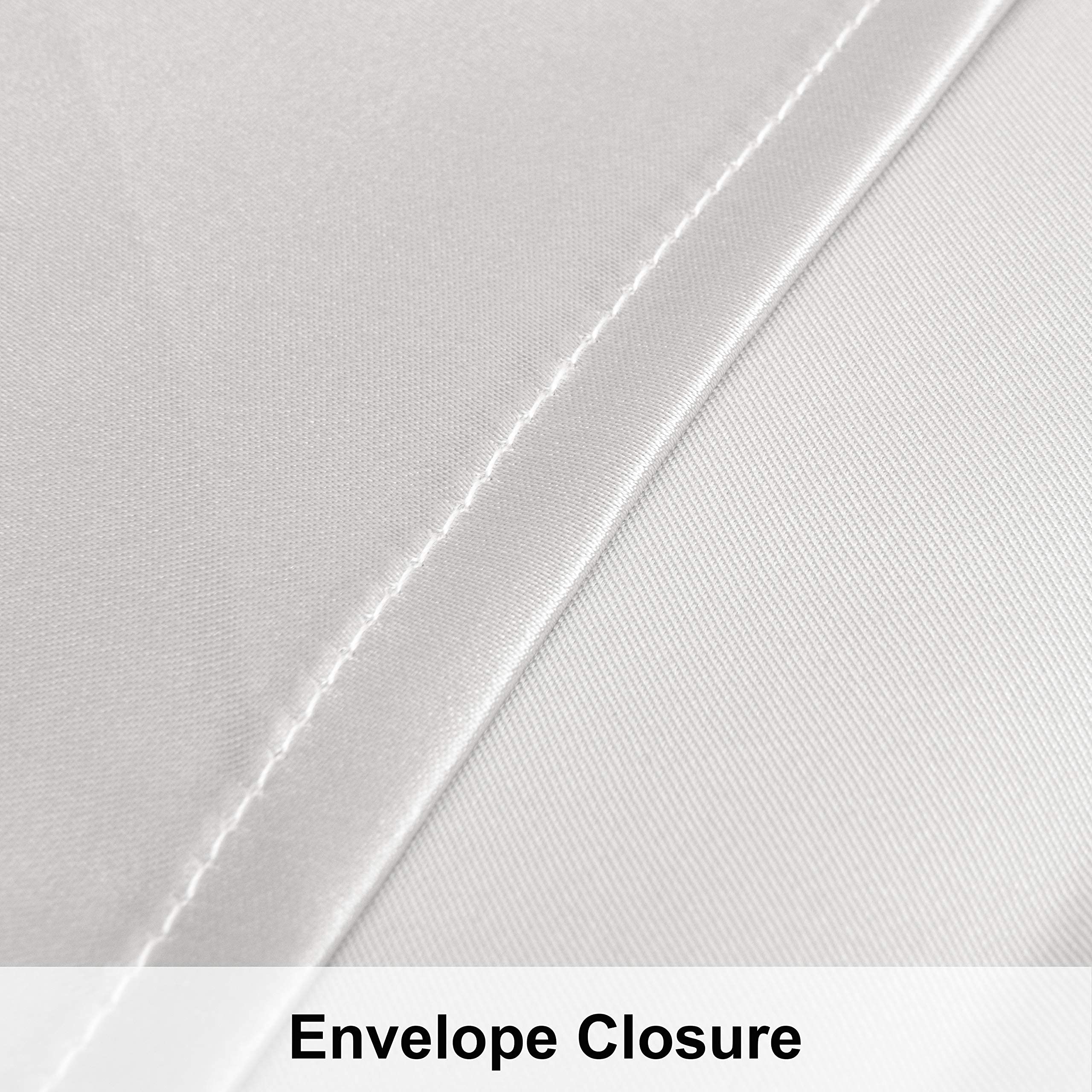 Ntbay 2 Pack Satin Queen Pillowcases For Hair And Skin, Luxurious And Silky Pillow Cases With Envelope Closure, 20X30 Inches, Silver Grey