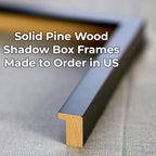 18X20 Shadow Box Frame Contemporary Black | 1'' Depth Of Usable Space| Interior Size 18X20 Or 20X18 Inches| Uv Resistant Acrylic