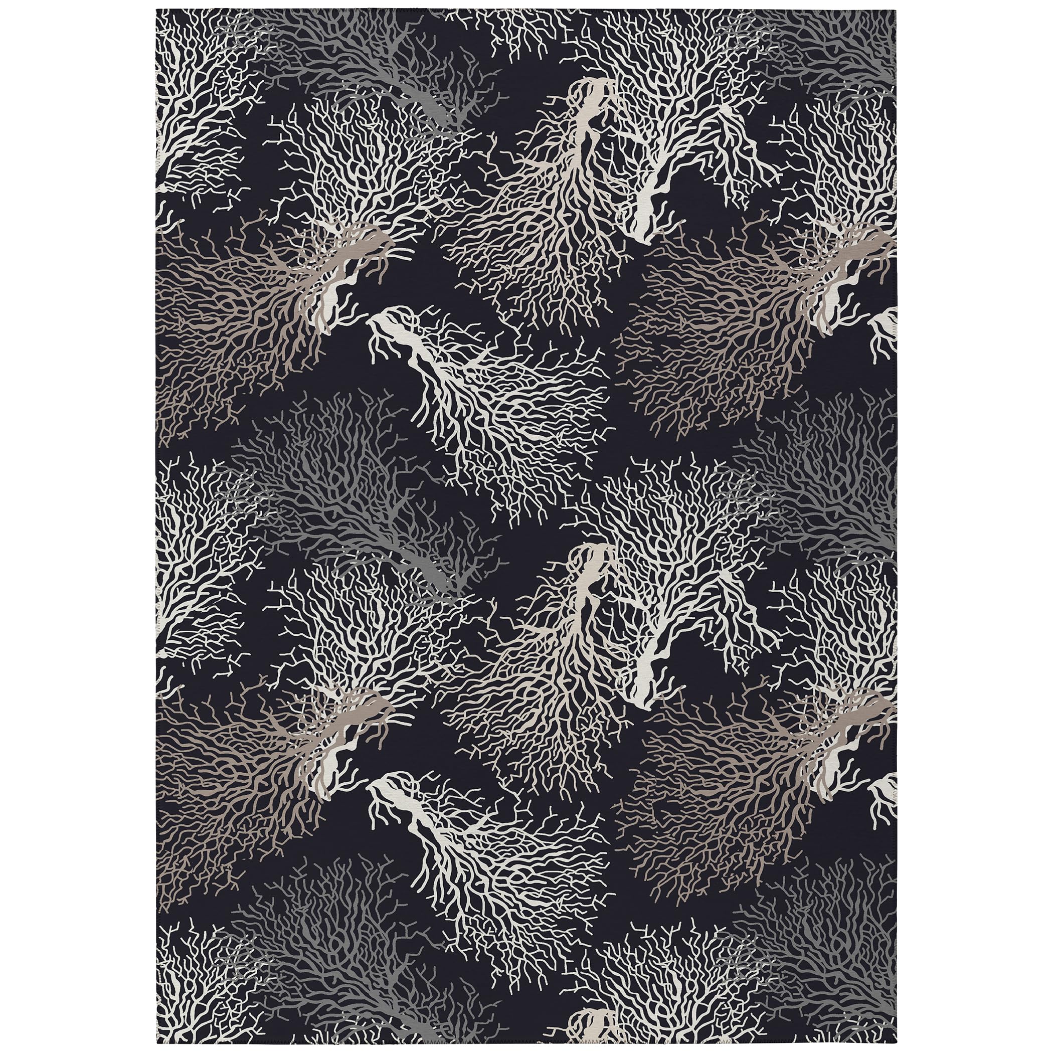 Addison Rugs Surfside Asr33 Midnight 9' X 12' Indoor Outdoor Area Rug, Easy Clean, Machine Washable, Non Shedding, Bedroom, Living Room, Dining Room, Kitchen, Patio Rug