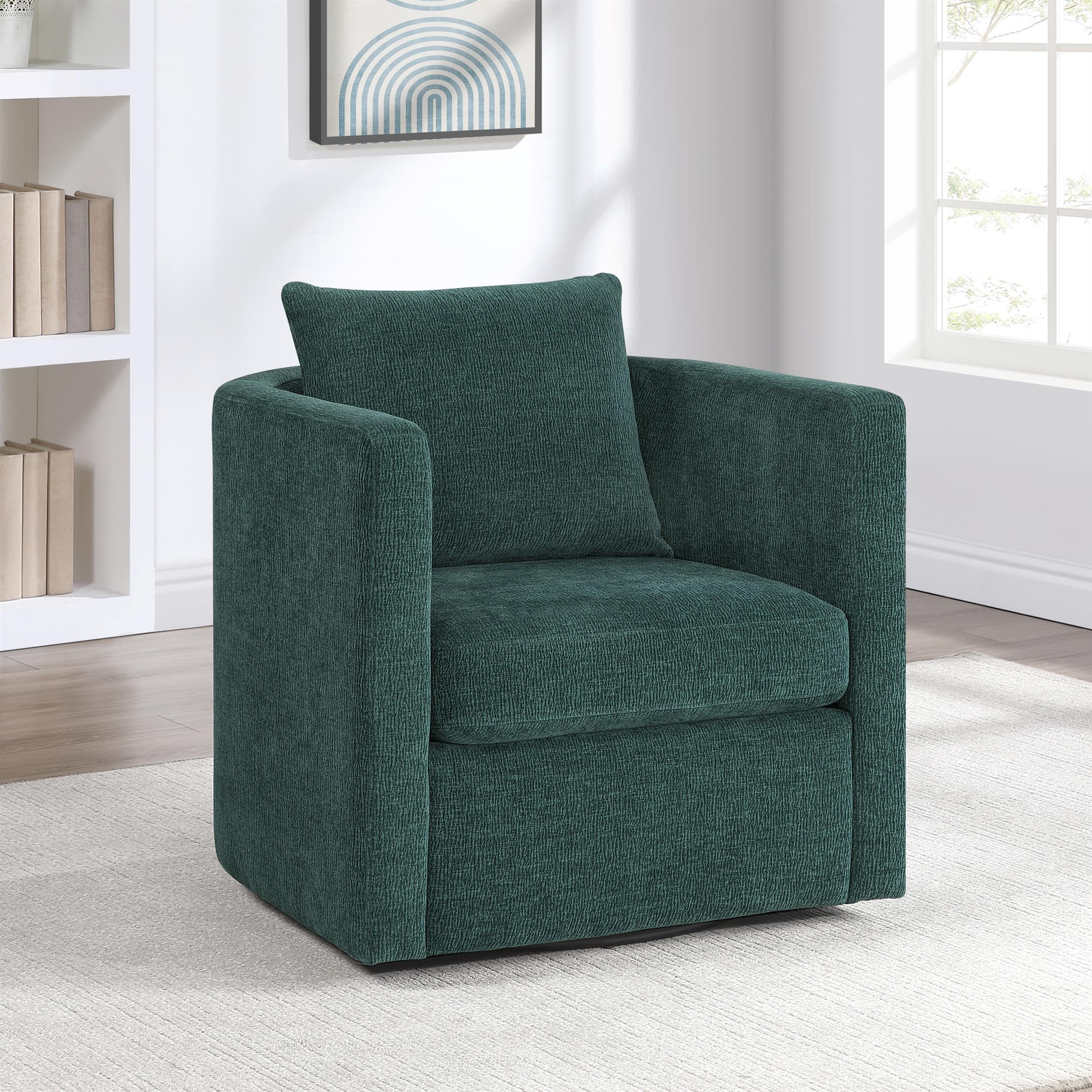 Comfort Pointe Sheldon Swivel Barrel Chair - Thumbnail 2