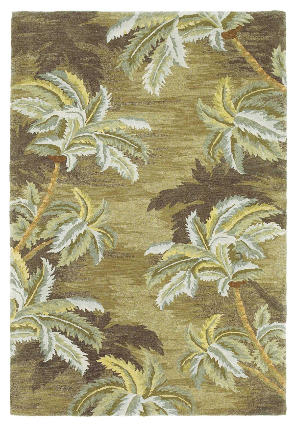 HomeRoots Decor 7'9' x 9'6' Wool Moss Area Rug