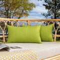 Kevin Textile Pack Of 2 Outdoor Waterproof Throw Pillow Covers Decorative Square Outdoor Checkered Pillows Cushion Case Patio Pi
