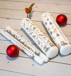 Alison Gardiner Christmas Advent Calendar Wax Dinner Candle 'Winter Wildlife' 12 Hours Burn Time Made In England
