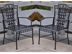 International Caravan Mandalay Iron Patio Chair - Set of 2