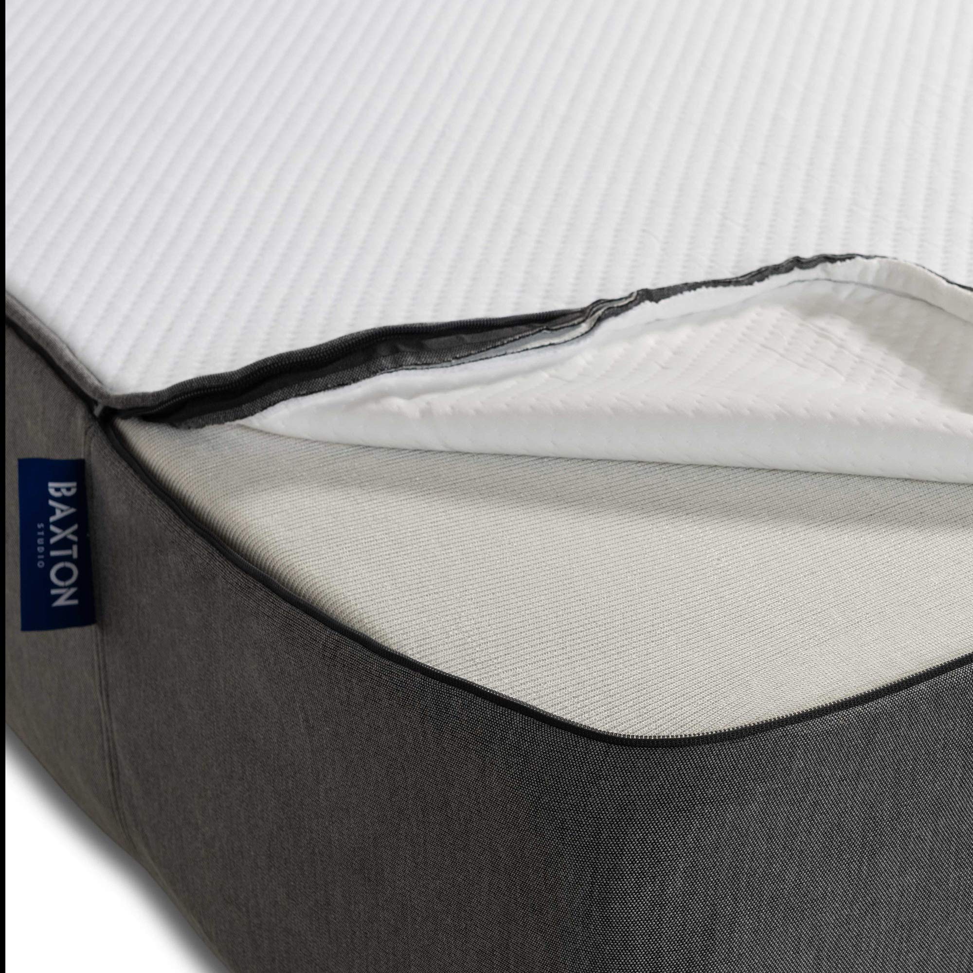 Baxton Studio Wilton 12-Inch Triple Layered King Size Memory Foam Mattress