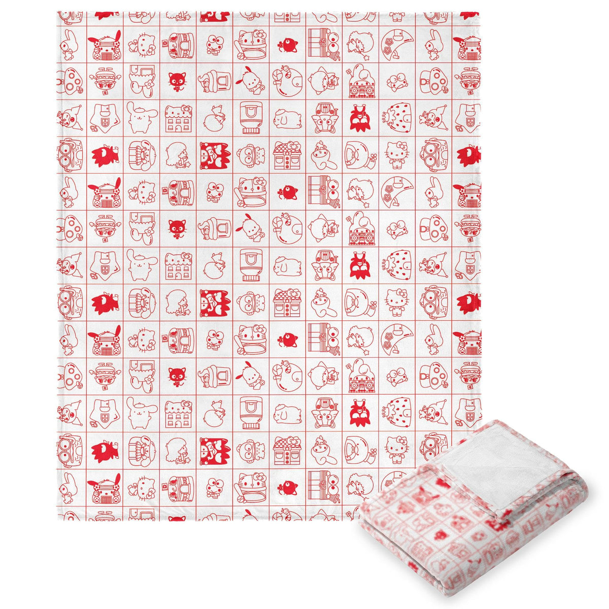 Northwest Hello Kitty Silk Touch Throw Blanket, 50' X 60', Hello Friends