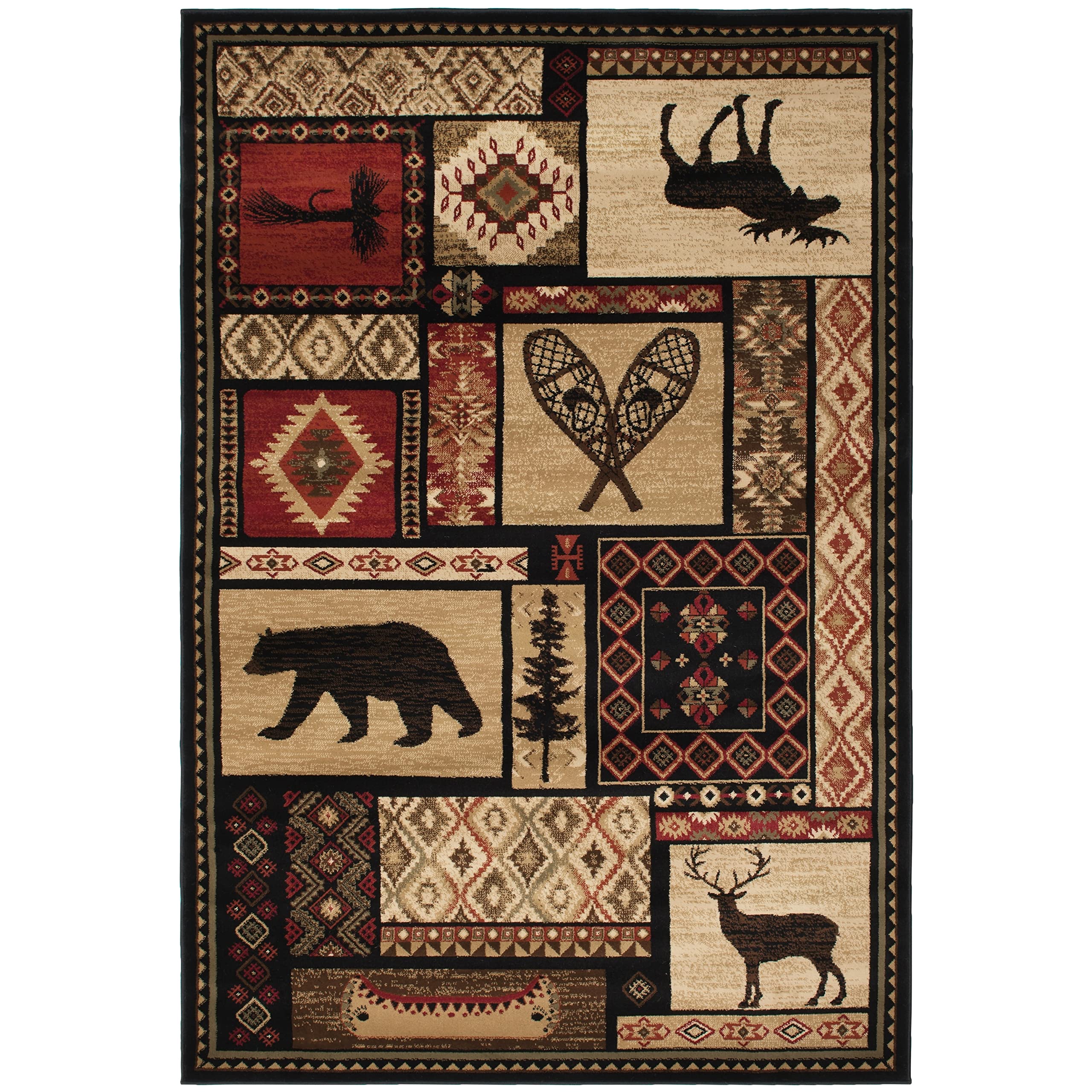 Mayberry Rugs Patchwork Area Rug, 2 ft 3 in x 3 ft 3 in, Multi