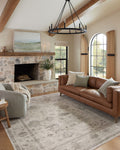 Loloi Magnolia Home by Joanna Gaines x Millie Silver/Dove 5-3 x 7-6 Area Rug