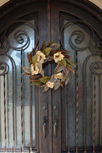 Admired By Nature 24' Magnolia Pine For Home Office Front Door Wreath, Wall Hanging Arrangement Decoration