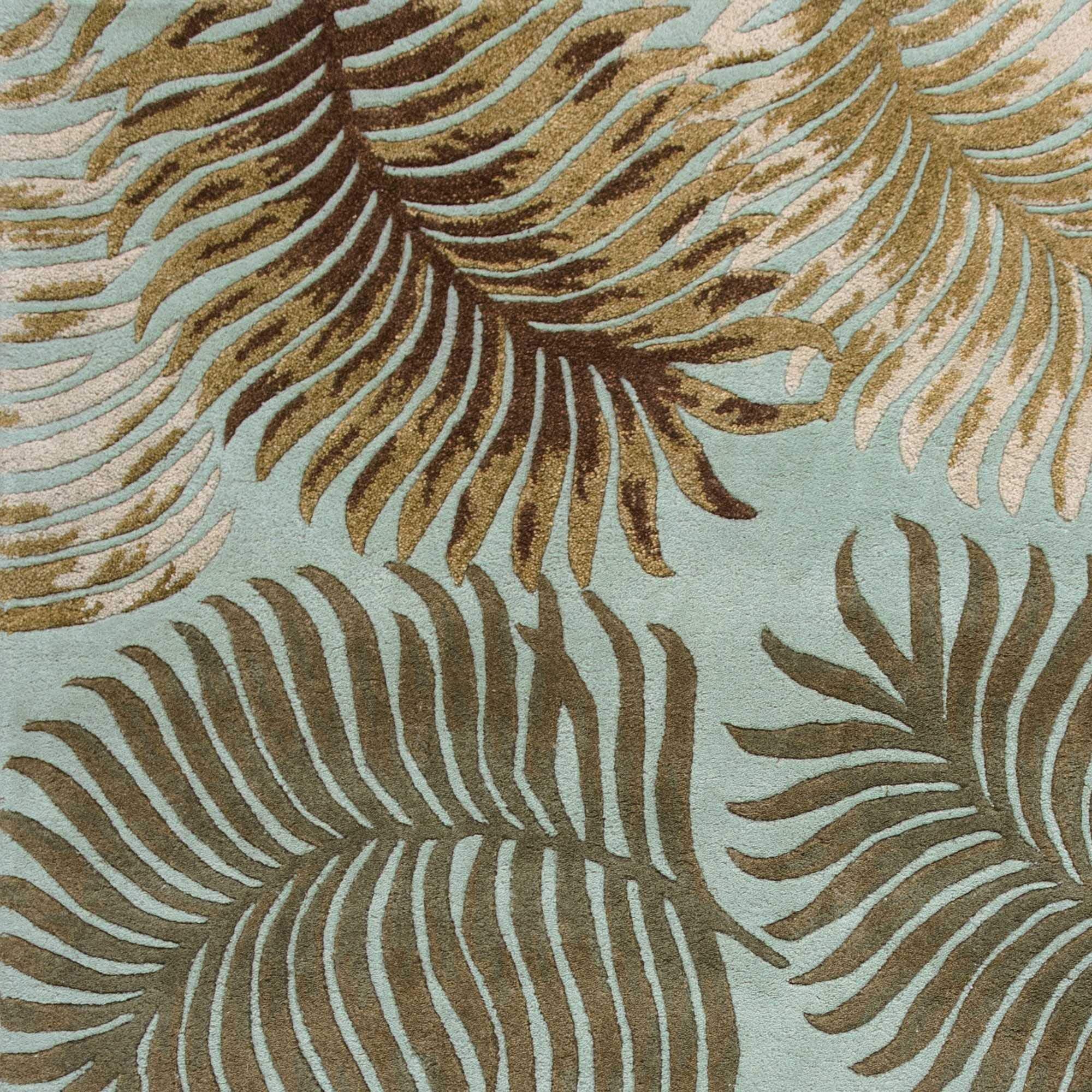 HomeRoots Decor 30' X 50' Wool Aqua Area Rug