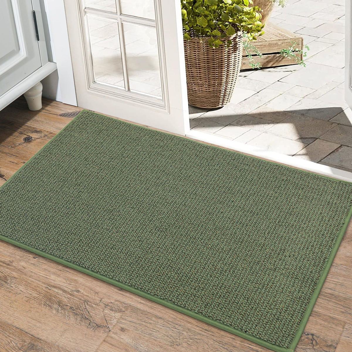 Beqhause Dirt Trapper Door Mat 20' X 32', Non-Slip Washable Doormats Entrance Mat, Dirt Resistant And Absorbent Welcome Mat, L