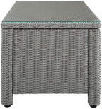 Crosley Furniture Bradenton All Weather Rattan Wicker Outdoor Coffee Table for Patio, Deck, Porch, Gray