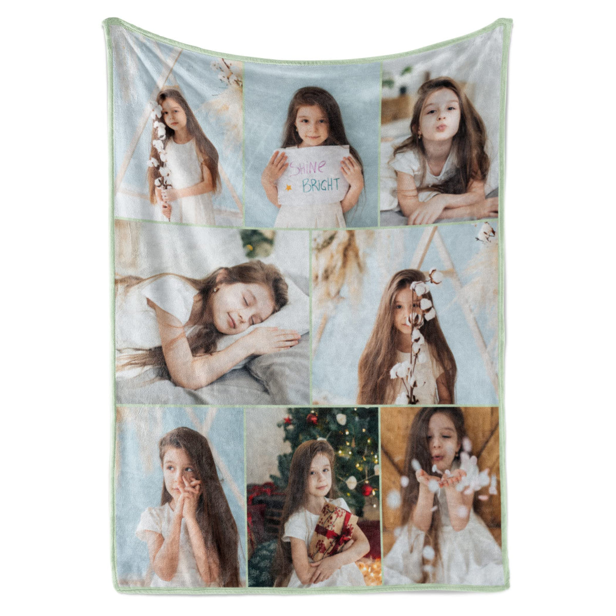 Ships Next Day, Custom Blanket With Picture - Printed In Usa, Personalized Photo Blanket (Fleece - 30X40)