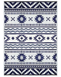 Balajeesusa Outdoor Plastic Straw Rugs-9X18 Dark Blue, Grey, Patio Decor, Picnic In Park Beach Outside Rv Camper, Portable, Wate