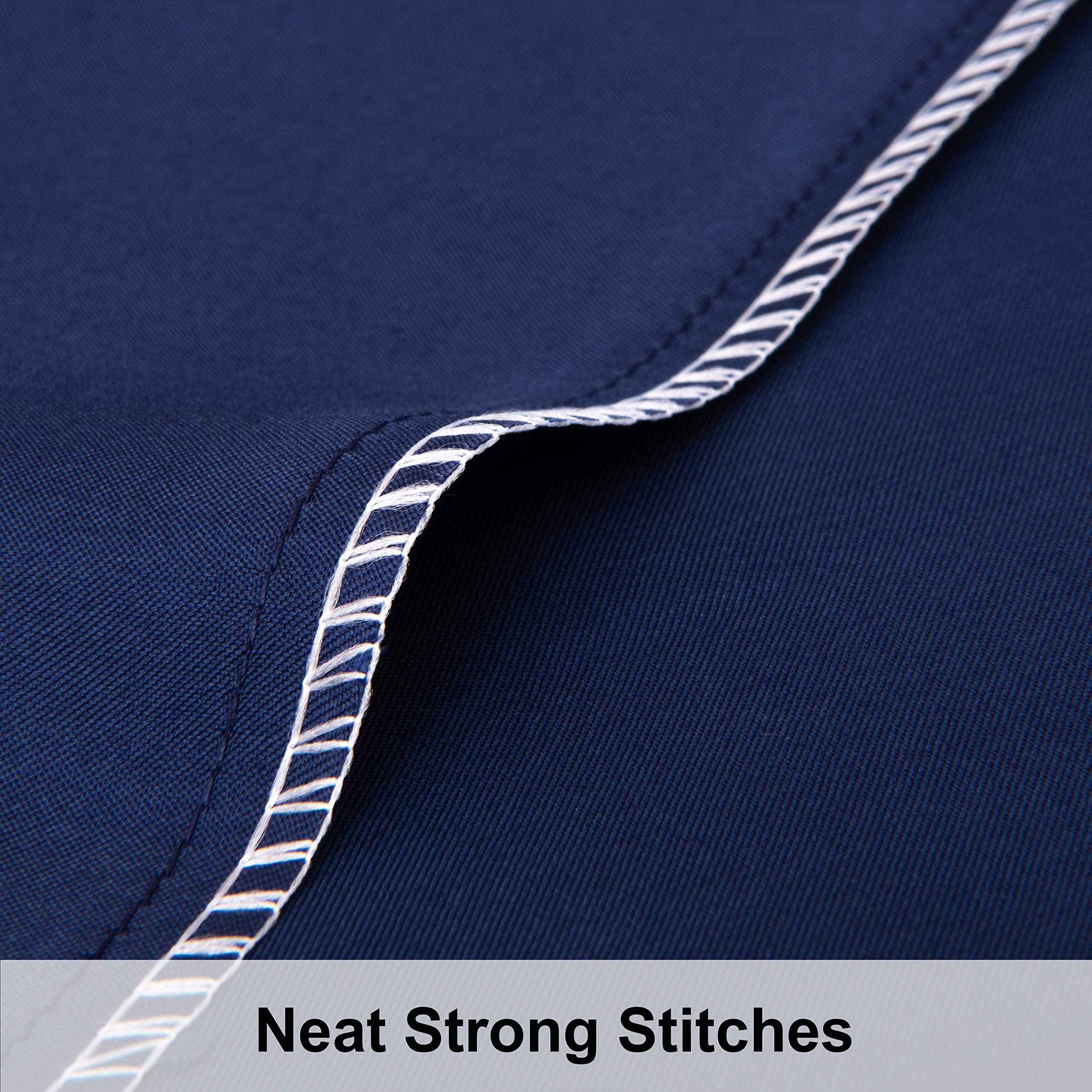 Ntbay Satin Body Pillowcase For Hair And Skin, Luxurious And Silky Pillow Case With Envelope Closure, 20X54 Inches, Navy Blue