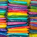 Chameleon Colors 100g Color Powder Packs - 120 Pack - 10 Vibrant Colors in Clear Bags - Non-Toxic & Gluten-Free - Great for Holi