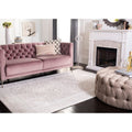SAFAVIEH Reflection Collection Area Rug - 9 x 12, Creme & Ivory, Boho Tribal Distressed Design, Non-Shedding & Easy Care, Idea