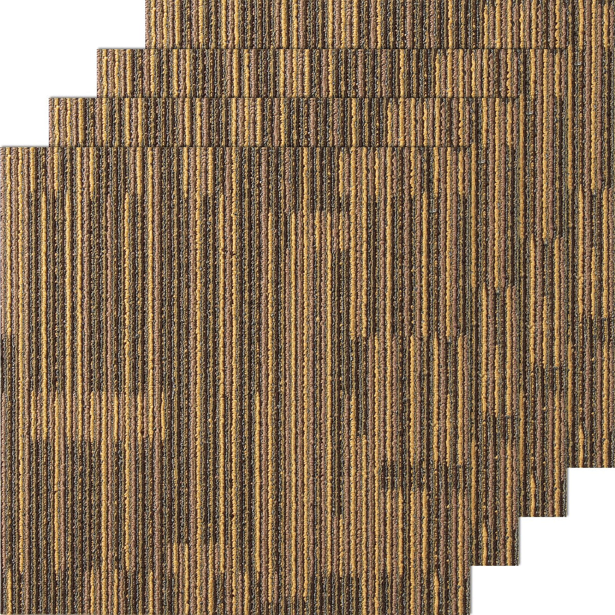 VEVOR Carpet Tiles Reusable, 20''x 20''Carpet Squares with Padding Attached, Soft Padded Carpet Tiles, Easy Install DIY for Bedr