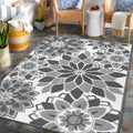 Lokhom Outdoor Rug For Patio, 9'X 12' Reversible Plastic Straw Area Rugs Mat, Waterproof Mat For Camper Indoor Outdoor Carpet Fo