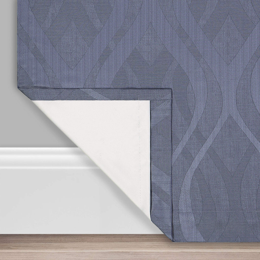 Eclipse Caprese Blackout Thermal Insulated Grommet Top Curtains - Indigo - 52" x 108"
