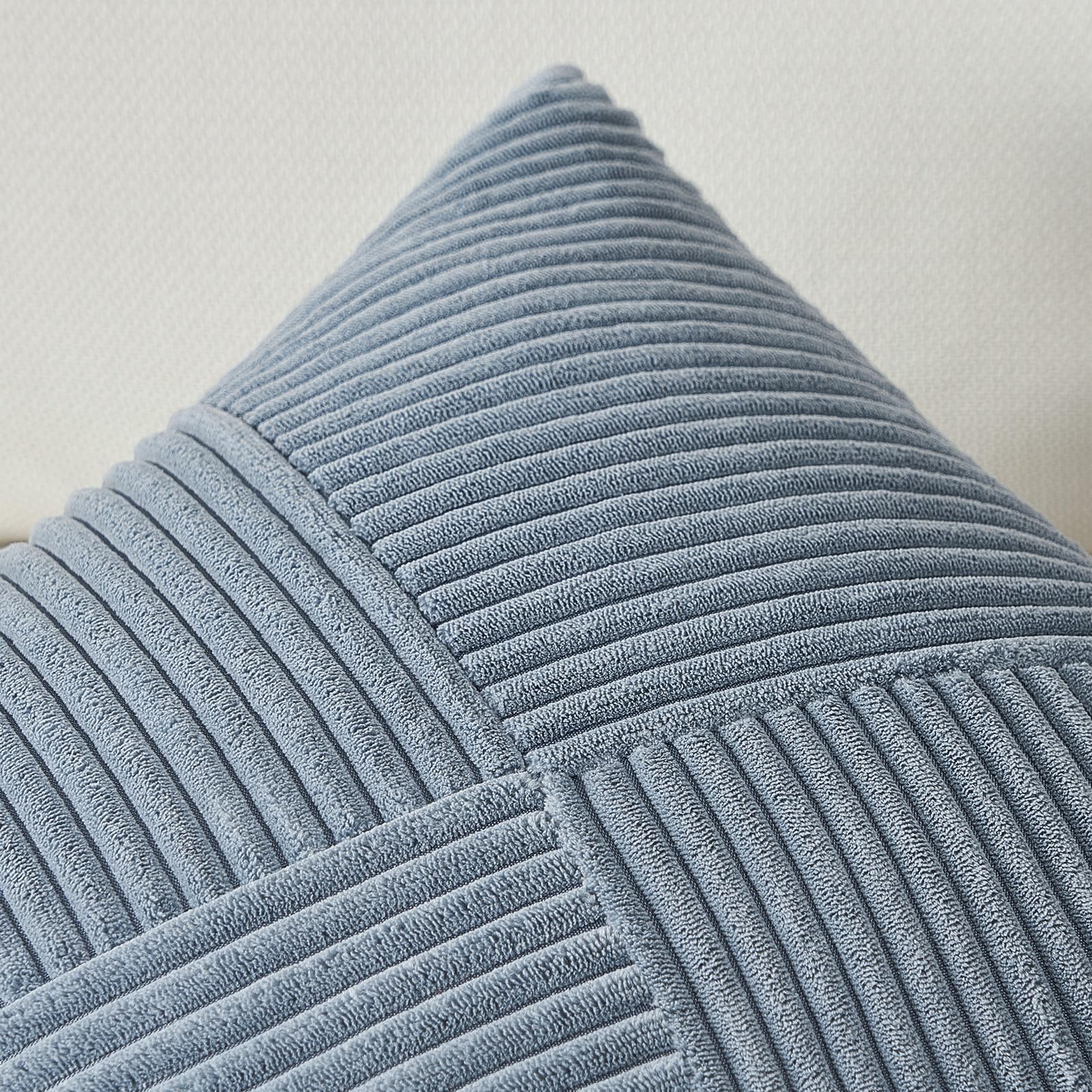 Topfinel Dusty Blue Decorative Throw Pillow Covers 12X12 Set Of 2, Soft Corduroy Small Couch Pillow Covers Windmill Textured Str