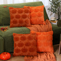 Fishinsea Fall Throw Pillow Covers 18 x 18 inch, Set of 4 Pumpkin Decor Pillow Covers, Thanksgiving Halloween Decorations for Co