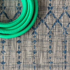 Jonathan Y Smb108A-5Sq Ourika Moroccan Geometric Textured Weave Indoor Outdoor Area Rug, Bohemian, Rustic, Scandinavian Easy Cle