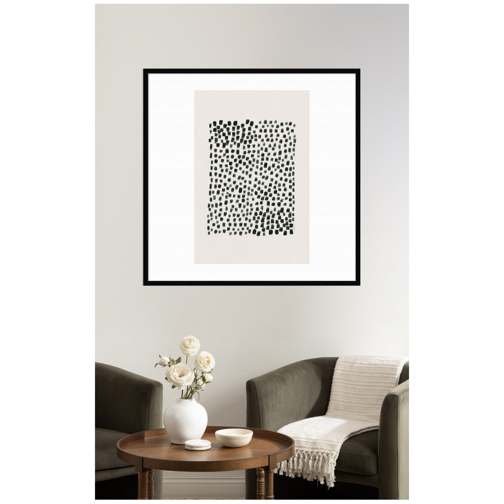 Abstract Black by Gabrielly Guedes Framed Wall Art Print