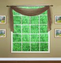 Today'S Curtain Emelia Original Voile Scarf 144', Taupe, 45' W X 144' L