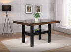 Coaster Home Furnishings Patterson 60-inch Counter Height Dining Table Mango Oak
