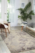 Nourison Somerset Modern Grey 53 x 75 Area -Rug, Easy -Cleaning, Non Shedding, Bed Room, Living Room, Dining Room, Kitchen (5x