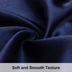 Ntbay 2 Pack Satin Queen Pillowcases For Hair And Skin, Luxurious And Silky Pillow Cases With Envelope Closure, 20X30 Inches, Navy Blue