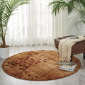 Nourison Somerset Rustic Latte 3 6 x Round Area Rug, Easy Clean, Non Shedding, Bed Room, Living Room, Dining Room, Kitchen (4 R