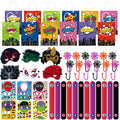 60Pcs Superhero Party Favor for Kids Birthdays, Gifts for Boys-Girls and Amazing Friends, Action Hero Supplies, Spider Decoratio