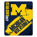 The Northwest Company NCAA Michigan Wolverines Fleece Throw Blanket, 50 x 60, Painted