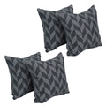 Blazing Needles Square Polyester Jacquard Throw Pillows, 17", Gannawls Paveme 4 Count