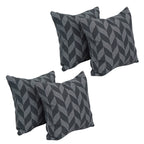 Blazing Needles Square Polyester Jacquard Throw Pillows, 17", Gannawls Paveme 4 Count