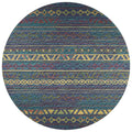 Sedona Sn10 Multi-Color Bohemian Rug Round 4' X 4'
