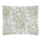 Laura Ashley - Twin Quilt Set, Reversible Cotton Bedding With Matching Sham, Lightweight Home Decor For All Seasons (Bedford Green/Off-White, Twin)