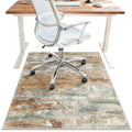 Office Chair Mat For Hardwood Tile Floor, Abstract 48'X 60' Desk Mats For Office Chair On Rolling Chairs Carpet, Desk Anti-Sli