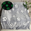 Sviuse Glow In The Dark Twin Size Soccer Blanket Sports Ball Throw Blanket Soccer Fans Gifts Soft Cozy Football Blanket For Boys
