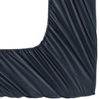 Elegant Comfort Luxurious Wrinkle Resistant 1500 Thread Count Egyptian Quality 1-Piece Fitted Sheet All Around Elastic -Deep Pocket- Ultra Soft Bottom Fitted Sheet, King, Black
