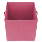 Casafield Set Of 6 Collapsible Fabric Cube Storage Bins, Hot Pink - 13'' Foldable Cloth Baskets For Shelves, Cubby Organizers &