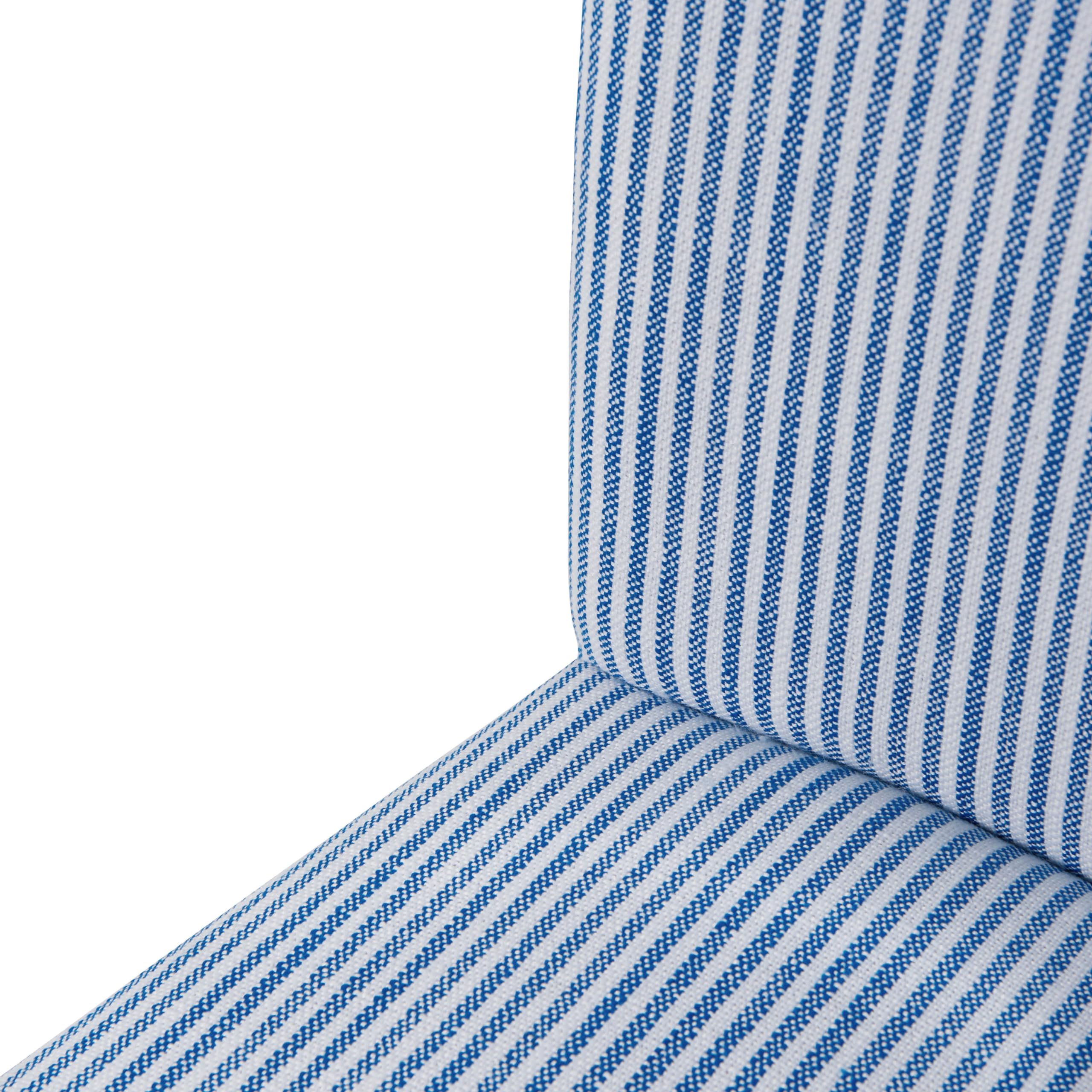 New Pacific Direct Milton Fabric Bar Stool,Natural Wood Legs,Blue Stripes,Fully Assembled